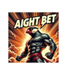 BUNCHO SMASH！！ 怒涛のアメコミ文鳥（個別スタンプ：8）