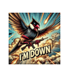 BUNCHO SMASH！！ 怒涛のアメコミ文鳥（個別スタンプ：10）