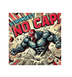 BUNCHO SMASH！！ 怒涛のアメコミ文鳥（個別スタンプ：12）