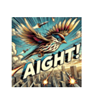 BUNCHO SMASH！！ 怒涛のアメコミ文鳥（個別スタンプ：13）