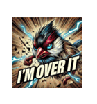 BUNCHO SMASH！！ 怒涛のアメコミ文鳥（個別スタンプ：18）