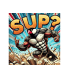 BUNCHO SMASH！！ 怒涛のアメコミ文鳥（個別スタンプ：22）