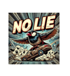 BUNCHO SMASH！！ 怒涛のアメコミ文鳥（個別スタンプ：30）