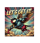 BUNCHO SMASH！！ 怒涛のアメコミ文鳥（個別スタンプ：31）