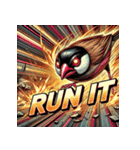 BUNCHO SMASH！！ 怒涛のアメコミ文鳥（個別スタンプ：32）