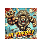 大迫力！獅子の衝撃（個別スタンプ：2）
