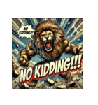 大迫力！獅子の衝撃（個別スタンプ：6）