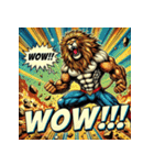 大迫力！獅子の衝撃（個別スタンプ：7）