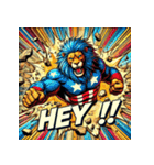 大迫力！獅子の衝撃（個別スタンプ：8）