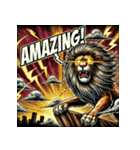 大迫力！獅子の衝撃（個別スタンプ：12）