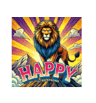 大迫力！獅子の衝撃（個別スタンプ：16）