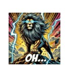 大迫力！獅子の衝撃（個別スタンプ：17）