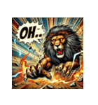 大迫力！獅子の衝撃（個別スタンプ：22）