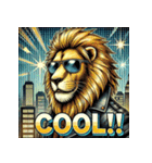 大迫力！獅子の衝撃（個別スタンプ：25）