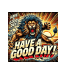 大迫力！獅子の衝撃（個別スタンプ：26）