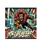 大迫力！獅子の衝撃（個別スタンプ：27）