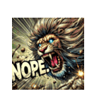 大迫力！獅子の衝撃（個別スタンプ：28）