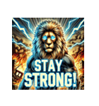 大迫力！獅子の衝撃（個別スタンプ：30）