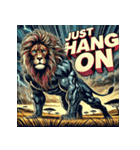 大迫力！獅子の衝撃（個別スタンプ：31）