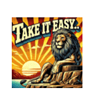 大迫力！獅子の衝撃（個別スタンプ：32）