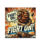 大迫力！獅子の衝撃（個別スタンプ：35）