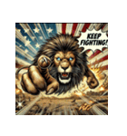 大迫力！獅子の衝撃（個別スタンプ：36）