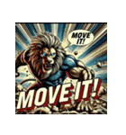 大迫力！獅子の衝撃（個別スタンプ：38）