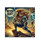 大迫力！獅子の衝撃（個別スタンプ：39）