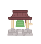 お正月3♪もこもこスタンプデコ（個別スタンプ：9）