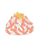 お正月3♪もこもこスタンプデコ（個別スタンプ：16）