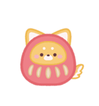 お正月3♪もこもこスタンプデコ（個別スタンプ：35）