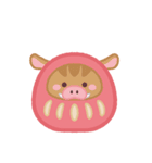 お正月3♪もこもこスタンプデコ（個別スタンプ：36）