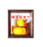 書き込める♥ラバーダックのクリスマス（個別スタンプ：14）