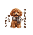 トイプードルのお正月前スタンプ（個別スタンプ：27）