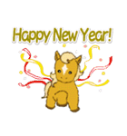 子馬たちの 年末年始＆招福の言葉(修正版)（個別スタンプ：13）