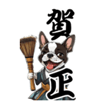 可愛いボストンテリアBIG年末年始（個別スタンプ：13）