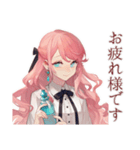 上品な女の子♡一年中使える日常（個別スタンプ：3）