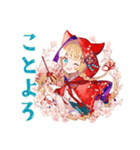 年中使える★癒しの赤ずきん（個別スタンプ：8）