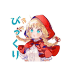 年中使える★癒しの赤ずきん（個別スタンプ：34）