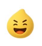 絵文字風❤️黄色スライムくん（個別スタンプ：23）
