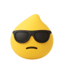 絵文字風❤️黄色スライムくん（個別スタンプ：25）