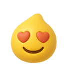絵文字風❤️黄色スライムくん（個別スタンプ：33）