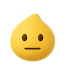 絵文字風❤️黄色スライムくん（個別スタンプ：34）