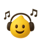 絵文字風❤️黄色スライムくん（個別スタンプ：40）