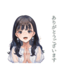 大人可愛い★清楚な女の子の一年中セット（個別スタンプ：7）