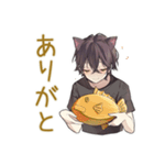 黒猫系男子★一年中使える日常（個別スタンプ：8）