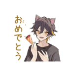 黒猫系男子★一年中使える日常（個別スタンプ：12）