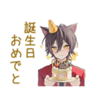 黒猫系男子★一年中使える日常（個別スタンプ：33）