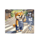 柴犬の一年中使えるスタンプ（個別スタンプ：1）