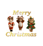 踊る♡ねこサンタクロース（個別スタンプ：5）